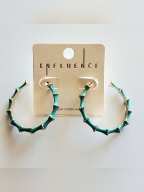 Bali Style Bamboo Hoops - Open Hoop Earrings